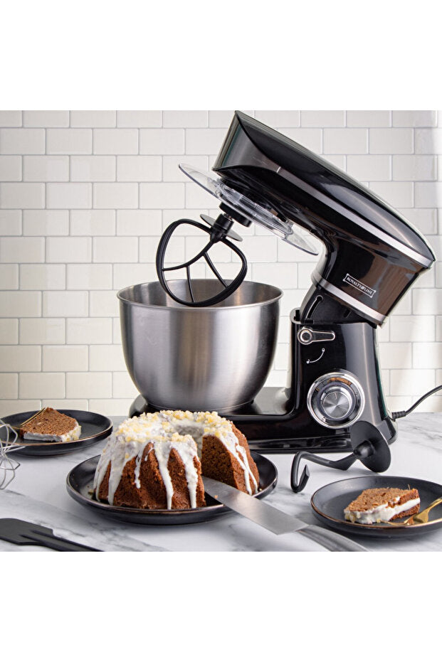 Dettaglio impastatrice planetaria Royalty Line Leon colore Nero