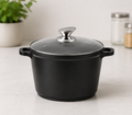 Casseruola Alta Antiaderente con Coperchio in Vetro – 24 cm / 28 cm