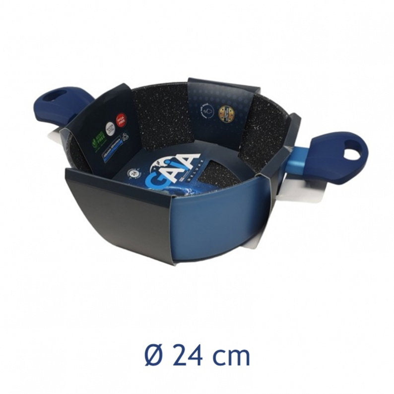 Casseruola Gaia Deluxe 24 cm 2 Manici Induzione